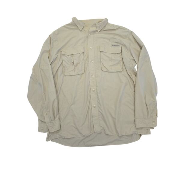 ExOfficio Mens XXL Shirt Vented Hiking Outdoor in Ivory - Picture 1 of 13